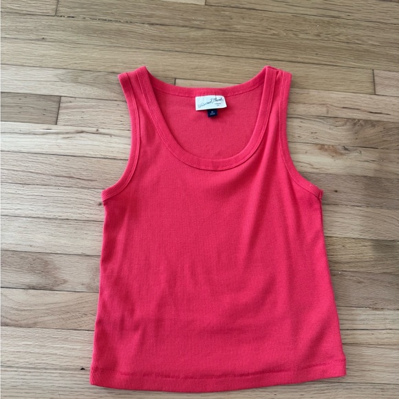 Universal Thread Burnt Orange/Red Ribbed Tank Top - Picture 3 of 6